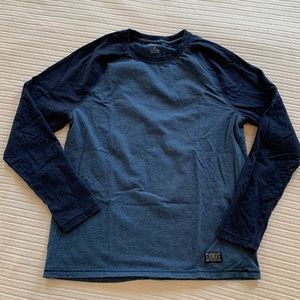 Flag & Anthem Men’s Long Sleeve Soft Jersey Raglan Shirt Size M(Blue)